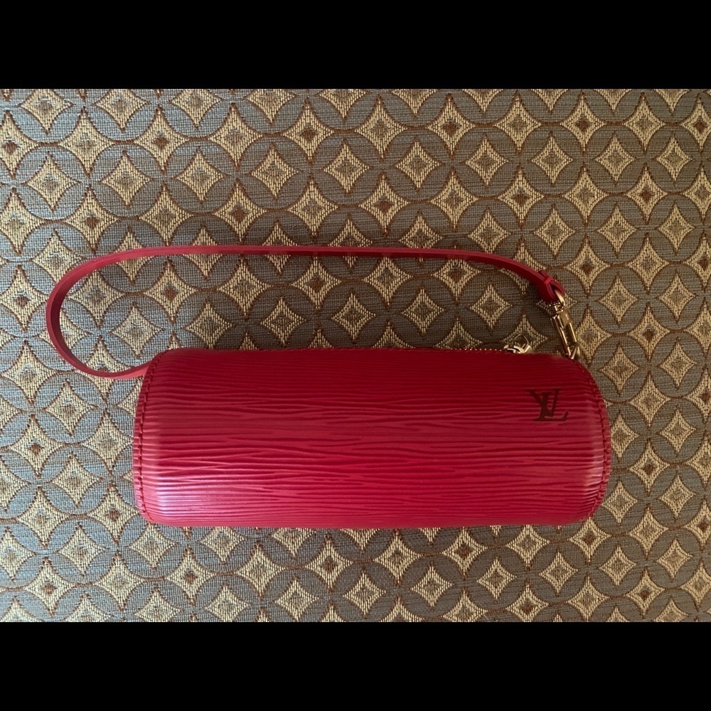 SALE🔥3pcs. Louis Vuitton Vintage Epi Soufflot bag & Pouch & Dust bag-Great CNDTN - Picture 13 of 17